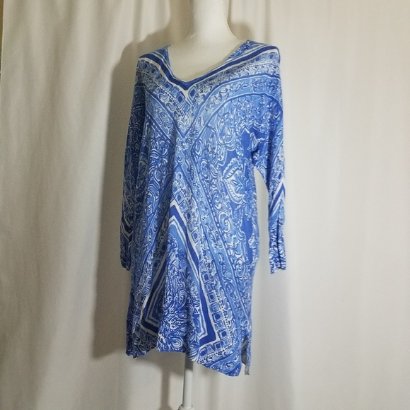 Lilly Pulitzer Jameson Sweater Dolman Blue Crush Open Water White Linen M/L,All Products : American Fashion Style Bags On Sale